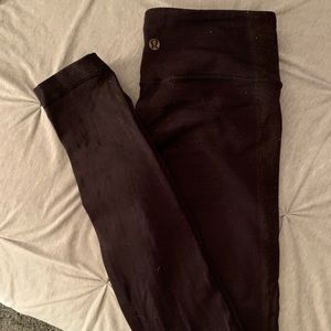 Lululemon Wunder Under full-length black leggings